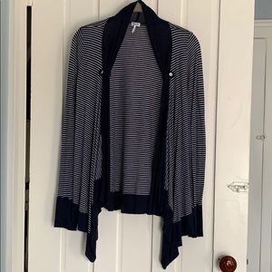 Splendid Navy and White Striped Cardigan (Anthropologie brand)